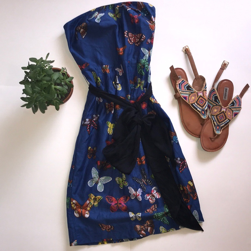 Anthropologie Strapless Dress Nathalie Lete Paris